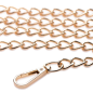 Leashed Lover Black and Gold Chain Leash