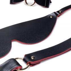 Black and Red Bow Bondage Set with Carry Case