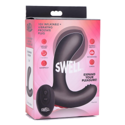 10X Inflatable and Vibrating Silicone Prostate Plug