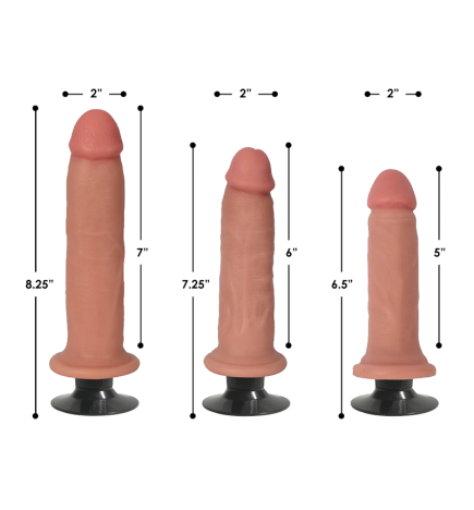 Jock Light Vibrating Dildo (3 Sizes)