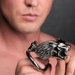 Tiger King Locking Chastity Cage