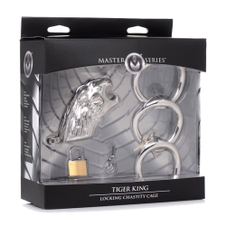 Tiger King Locking Chastity Cage