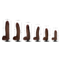Jock Dark Vibrating Dildo with Balls (6 Sizes)