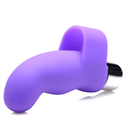 G-Thrill Silicone Finger Vibe (Purple)