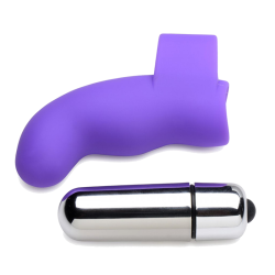 G-Thrill Silicone Finger Vibe (Purple)