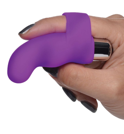 G-Thrill Silicone Finger Vibe (Purple)