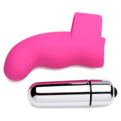 G-Thrill Silicone Finger Vibe (Magenta)