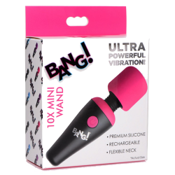 10X Ultra Powerful Silicone Mini Wand (Pink)