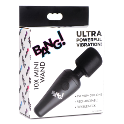 10X Ultra Powerful Silicone Mini Wand (Black)