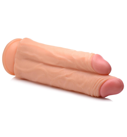 Double Stuffer 10 Inch Dildo - Light