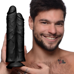 Double Stuffer 10 Inch Dildo - Dark