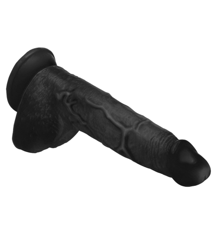 Beefy Brad 9 inch Dildo with Balls - Black