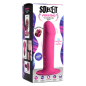 10X Squeezable Vibrating Dildo (Pink)