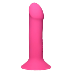 10X Squeezable Vibrating Dildo (Pink)