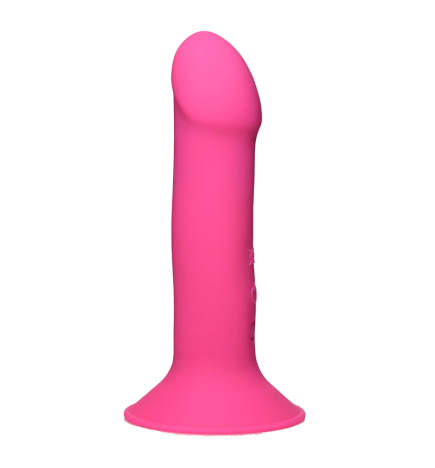 10X Squeezable Vibrating Dildo (Pink)