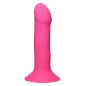 10X Squeezable Vibrating Dildo (Pink)