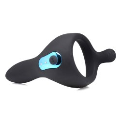 Power Taint 7X Silicone Cock and Ball Ring with Remote