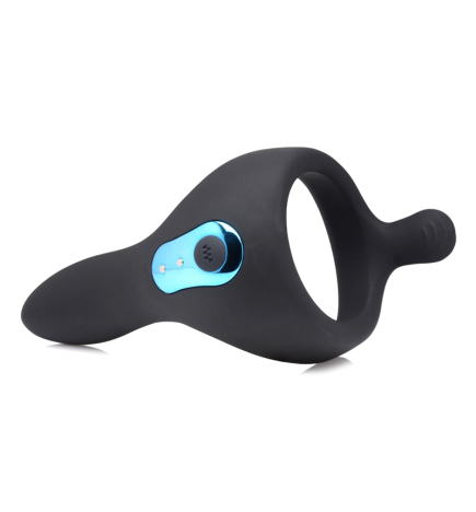 Power Taint 7X Silicone Cock and Ball Ring with Remote