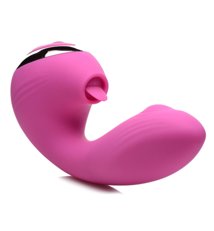 10X Licking G-Throb Rechargeable Silicone Vibrator