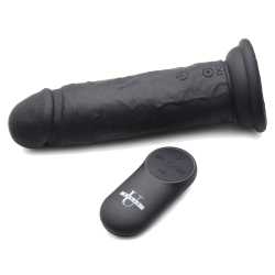 Power Player 28X Vibrating Silicone Dildo with Remote