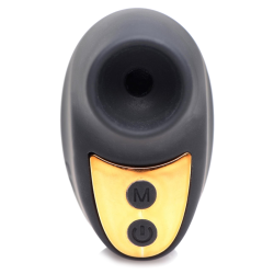 12X Mini Silicone Clit Stimulator - Black