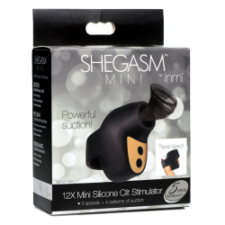 12X Mini Silicone Clit Stimulator - Black