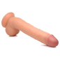 Long Logan 10 Inch Dildo with Balls - Light
