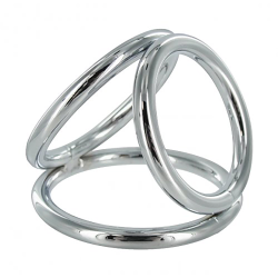 Triple Chrome Cock & Ball Ring