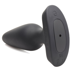 28X Laser Heart Silicone Anal Plug with Remote