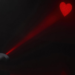 28X Laser Heart Silicone Anal Plug with Remote