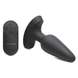 28X Laser Heart Silicone Anal Plug with Remote