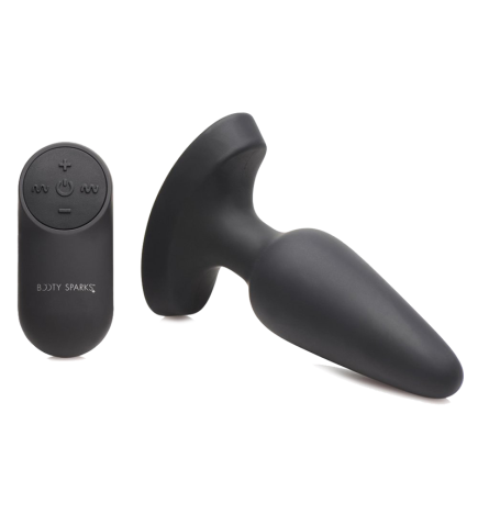 28X Laser Heart Silicone Anal Plug with Remote