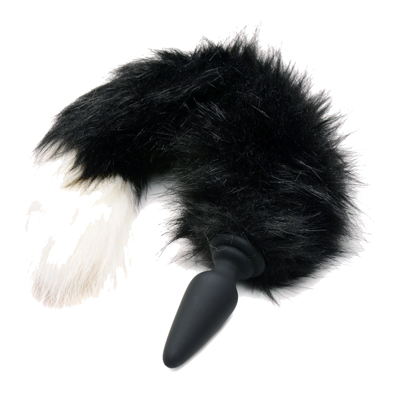 Interchangeable Fox Tail Vibrating Anal Plug Set