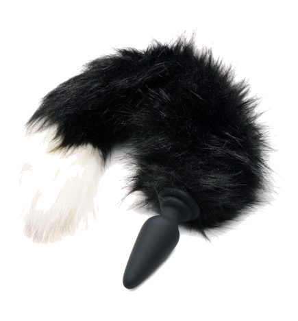 Interchangeable Fox Tail Vibrating Anal Plug (2 Colors)