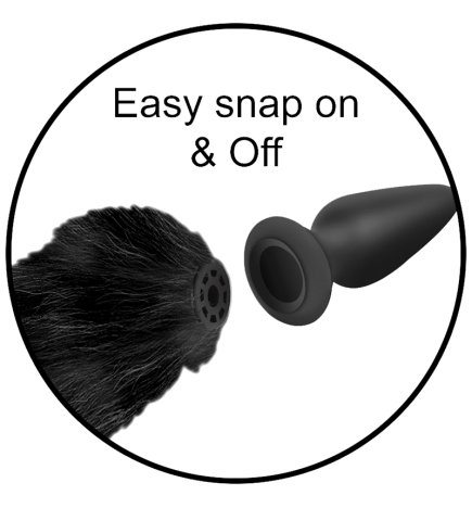 Interchangeable Fox Tail Vibrating Anal Plug Set