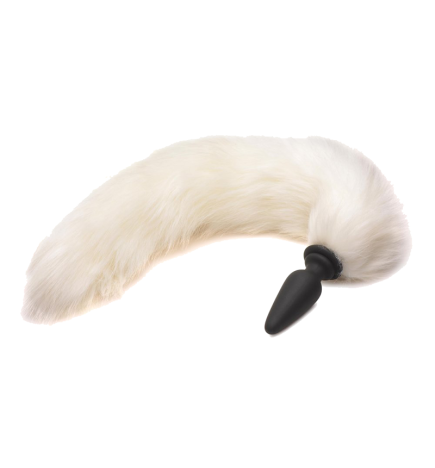 Interchangeable Fox Tail Vibrating Anal Plug (2 Colors)