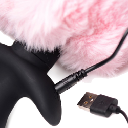 Remote Control Wagging Bunny Tail Anal Plug
