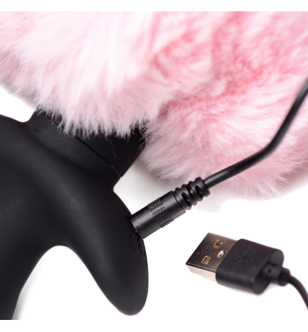 Remote Control Wagging Bunny Tail Anal Plug