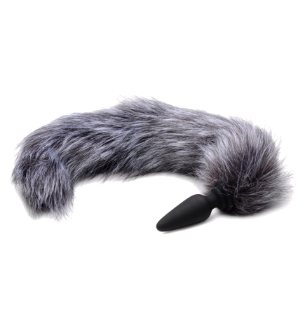 Silicone Anal Plug with 3 Interchangeable Tails