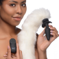 Vibrating Silicone Anal Plug with 3 Interchangeable Tails