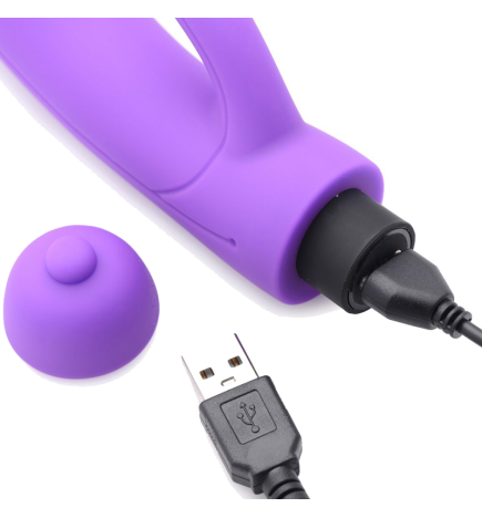 7X Lil Smoothie Mini Silicone Rabbit Vibe - Violet