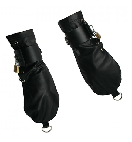 Strict Leather Bondage Mittens