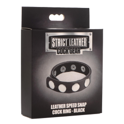 Leather Speed Snap Cock Ring