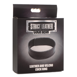 Leather and Velcro Cock Ring