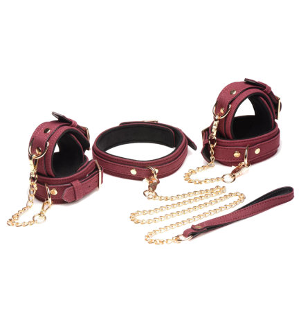 6 Piece Velvet Bondage Set