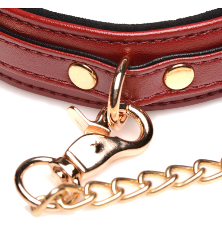 6 Piece Burgundy Bondage Set