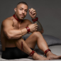 6 Piece Burgundy Bondage Set