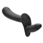 28X Double Diva 2 Inch Double Dildo with Harness - Black