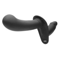 28X Double Diva 2 Inch Double Dildo with Harness - Black