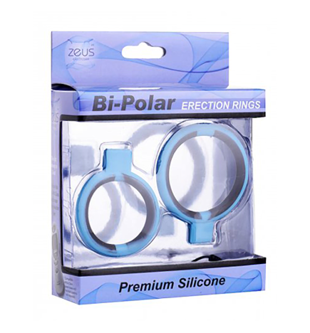 Zeus Bi-Polar Silicone Cock Ring Set
